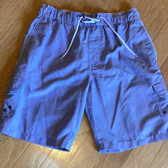 2/$20 Trunks surf&swim co Baby blue with white trim medium swim trunks … - Picture 3 of 9